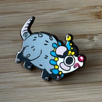 Image 2 of Burger the Sad Clown Possum Hard Enamel Pin