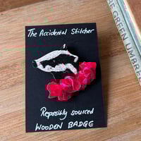Image 3 of Jeremy Badger Wooden Pin Badge