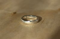 Image 2 of Silver Wabi Band Ring - made to order