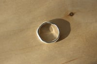 Image 3 of Silver Wabi Band Ring - made to order