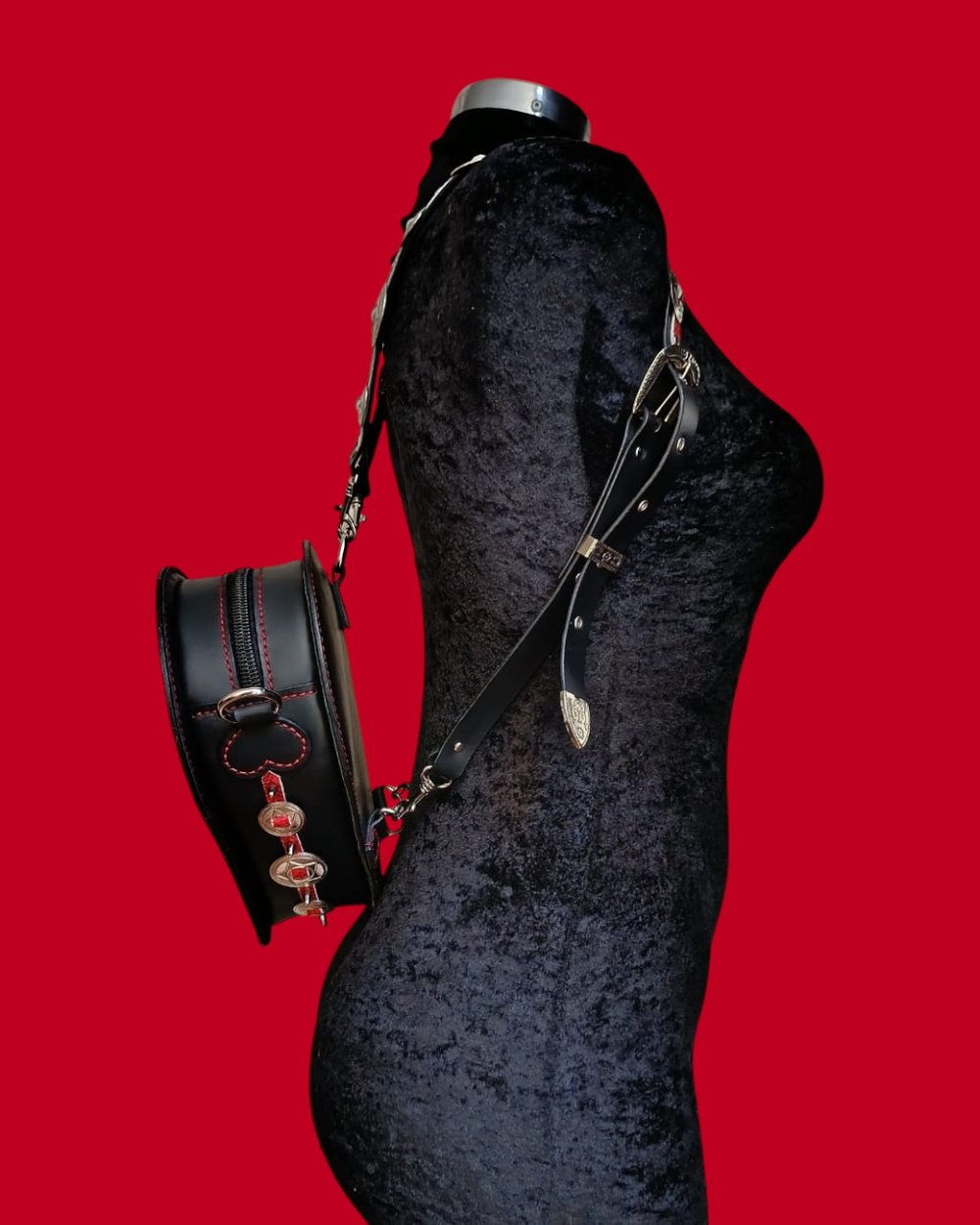 READY TO SHIP FANGS & LEATHER. BAG/ BACKPACK