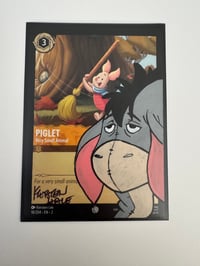 Image 1 of Disney Lorcana TCG Piglet-Very Small Animal signed and sketched 2