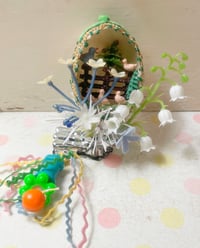 Vintage Easter Egg Birds Clip Ornament