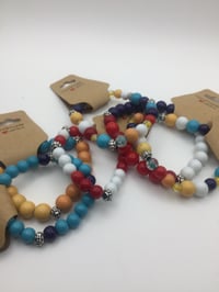 Image 1 of Assorted color beads bracelets