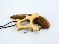 Image 2 of Wooden Slingshot, Hooligan Frame, Birchwood Sling Shot, Wood Catapult, Right or Left Hand