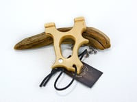 Image 3 of Wooden Slingshot, Hooligan Frame, Birchwood Sling Shot, Wood Catapult, Right or Left Hand