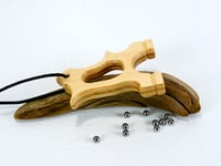 Image 5 of Wooden Slingshot, Hooligan Frame, Birchwood Sling Shot, Wood Catapult, Right or Left Hand