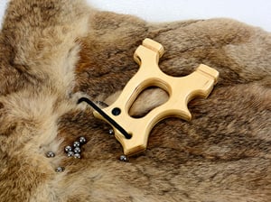 Image of Wooden Slingshot, Hooligan Frame, Birchwood Sling Shot, Wood Catapult, Right or Left Hand