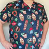 FOUNDATION TIKI BAR Milwaukee 100% Cotton Button-Up Aloha Shirt