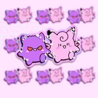 Gengar & Clefairy Vinyl Stickers