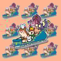Sleigh Ride Vinyl Stickers