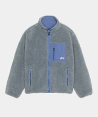 Image 1 of STUSSY_SHERPA REVERSIBLE JACKET :::BLUESTONE:::