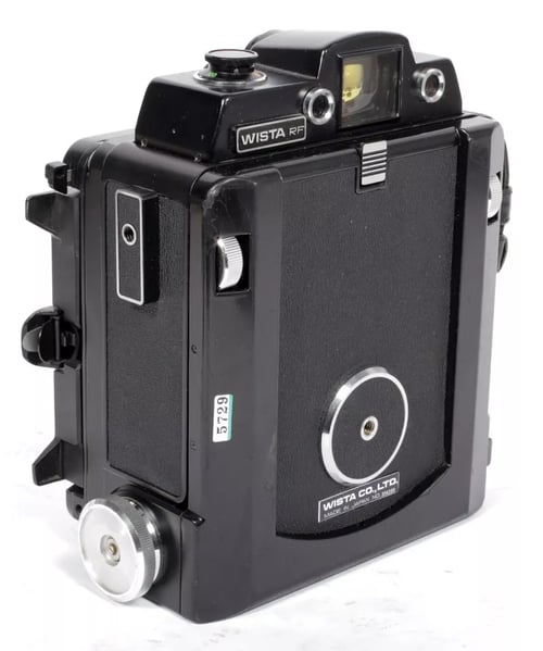 Image of Wista 45RF 4X5 Field camera with 150mm + 240mm Lenses + Holders + FRESNEL + FILM #5729