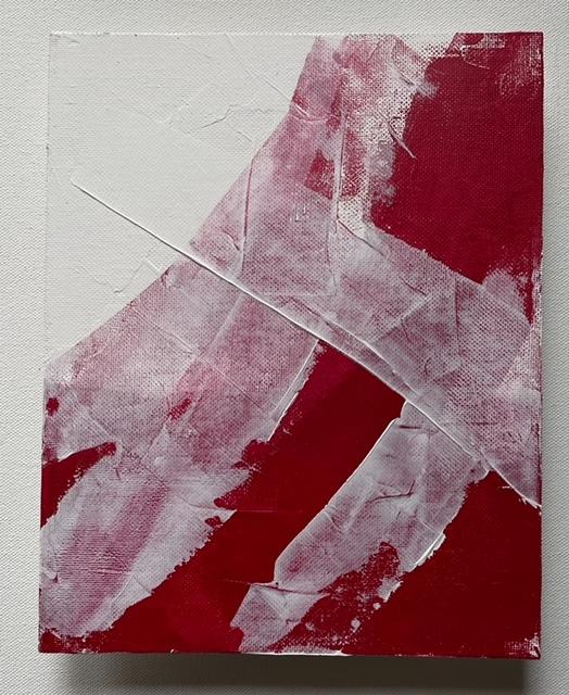 ORIGINAL RED PASSION Texture Abstract Painting is 8 x 10 on Canvas ...