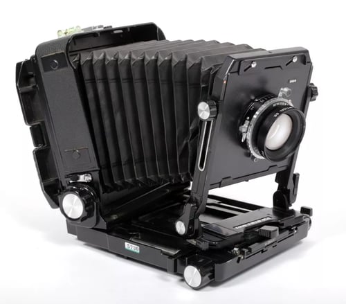 Image of Toyo 45AR 4X5 Camera w/ 135mm + 180mm Lenses +Holders +Fresnel +FILM NEW BELLOWS #5730