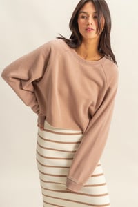 Image 1 of Laid Back Crop Sweatshirt