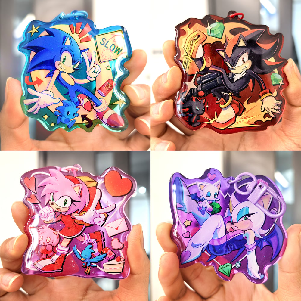 Sonic Color Acrylic Charms