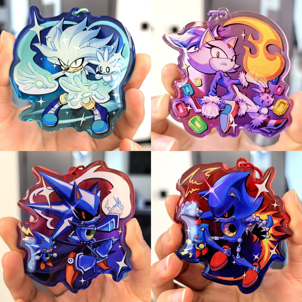 Sonic Color Acrylic Charms