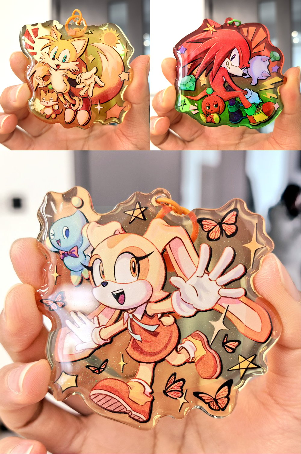 Sonic Color Acrylic Charms