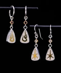 Image 1 of STONE DROP EARRINGS