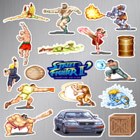 Image 1 of Street Fighter II: Champion Edition Magnet Set (17 Pieces)