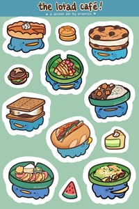 Image 2 of Lotad Cafe Waterproof Vinyl Sticker Set 2