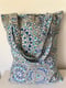 Image of Bolsa Tote bag geométrica azul
