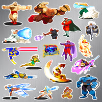 Image 1 of X-Men vs. Street Fighter Magnet Set (19 Pieces)