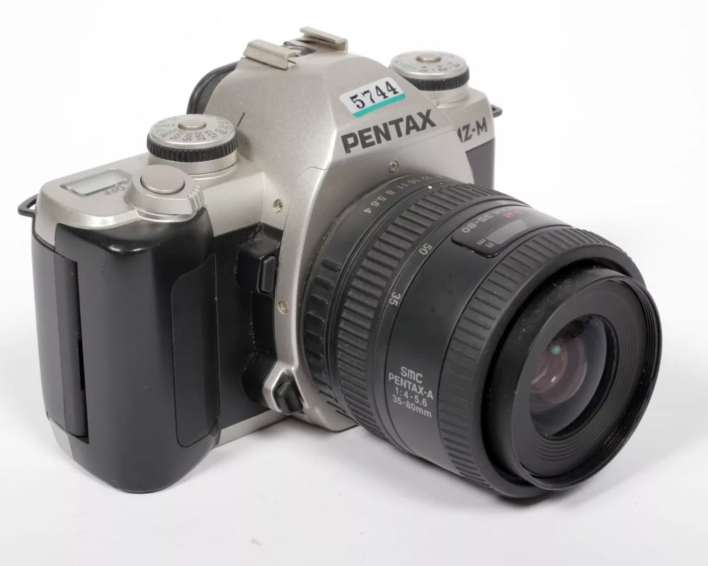 Image of Pentax ZX-M 35mm SLR Film Camera with 35-80mm AF zoom lens #5744