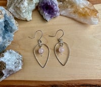 Image 1 of OOAK - Rose Quartz Earrings