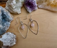 Image 2 of OOAK - Rose Quartz Earrings