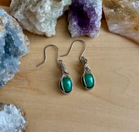 Image 1 of OOAK - Sterling Silver Malachite Earrings