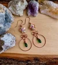 Image 1 of OOAK - Dangle Flower Earrings