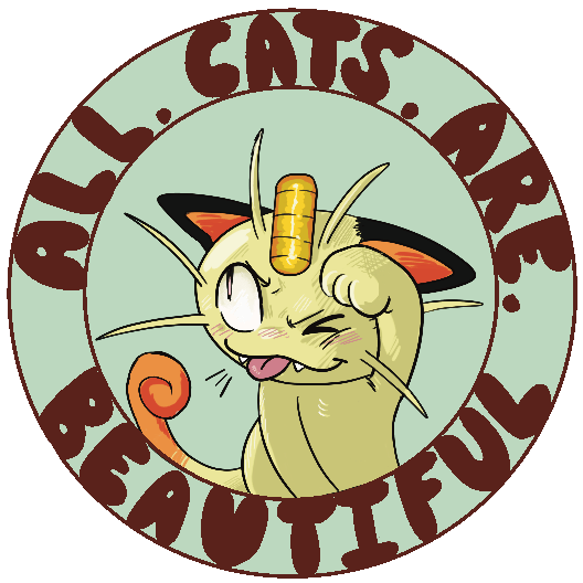 Image of  All Cats Are Beautiful Sticker - SALE