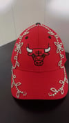 RHINESTONE CUSTOM  BULLS HAT