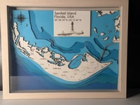 Laser Cut Topographical Map