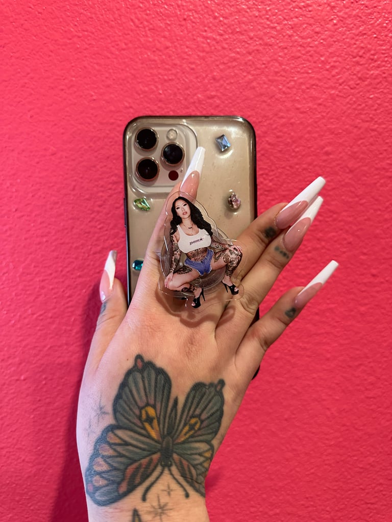 connie perignon 'legs open' phone grip