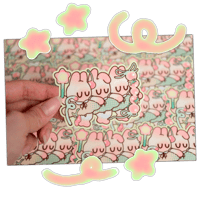 Image 2 of Triple Fairy Bunni Sticker