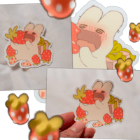 Image 2 of Strawberry Holiday Sticker