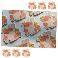 Image 3 of Strawberry Holiday Sticker