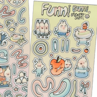 Image 2 of Funni Bunni Sticker Sheets