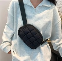 Image 1 of Small Quilted Fanny Pack/Belt Bag