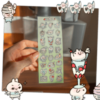 Image 2 of Cafe Bunni Sticker Sheet