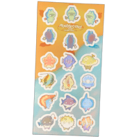 Image 1 of Fish Fish Circle Sticker Sheet