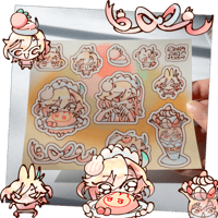 Image 4 of Alhaitham & Kaveh Maid Sticker Sheets