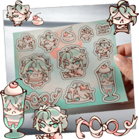 Image 5 of Alhaitham & Kaveh Maid Sticker Sheets