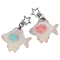 Image 4 of Fish Bunni Acrylic Keychains