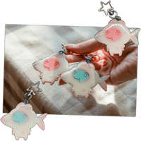 Image 2 of Fish Bunni Acrylic Keychains