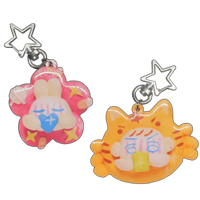 Image 1 of Clay Friends Keychain