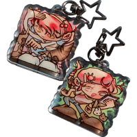 Image 2 of Cherry and Strawberry Girly Acrylic Charms